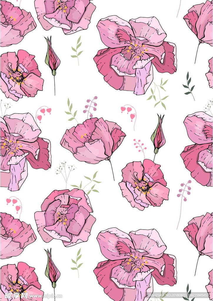 手绘花