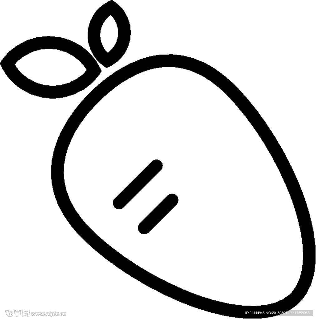 胡萝卜矢量图