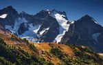 高山 山峰 雪山 森林  树林