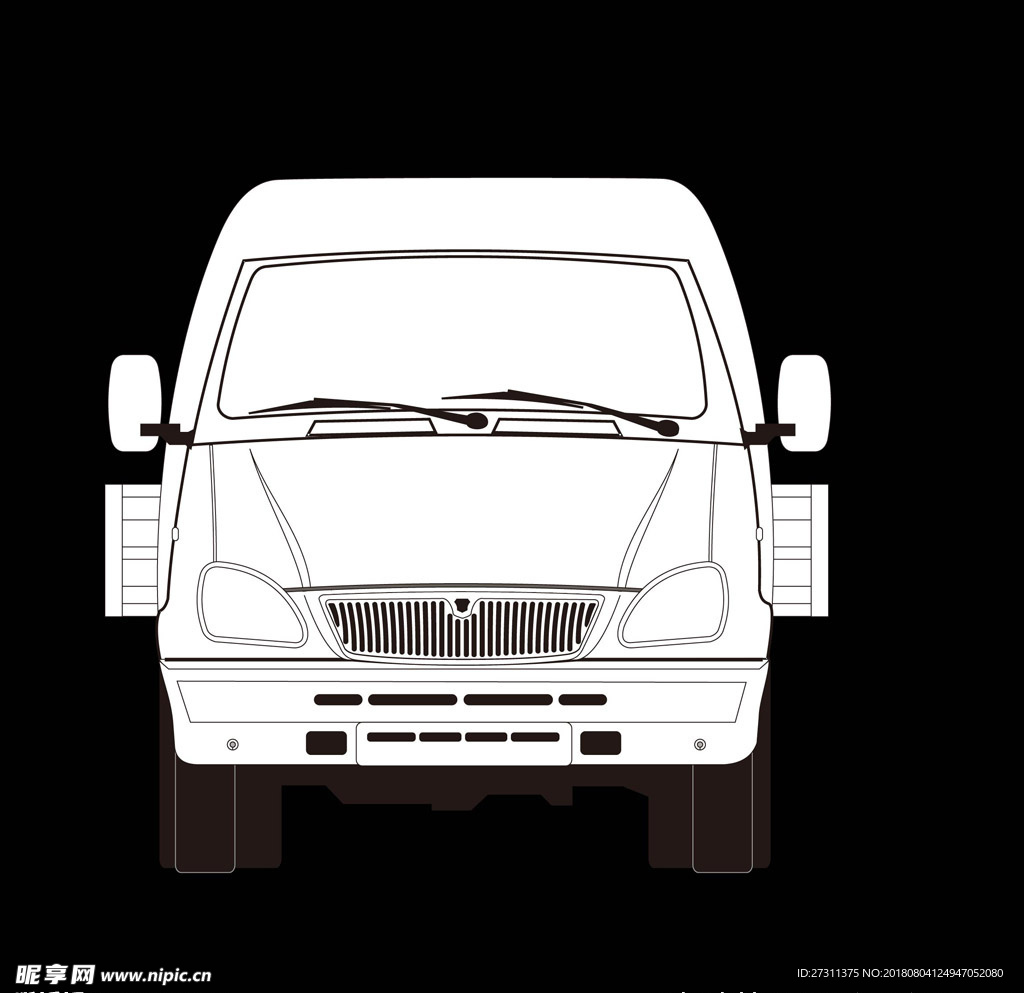 车子线稿