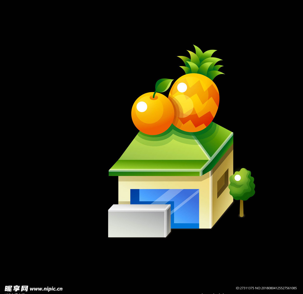 卡通建筑图片