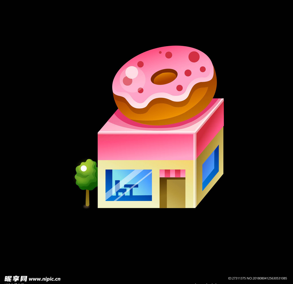 卡通建筑图片
