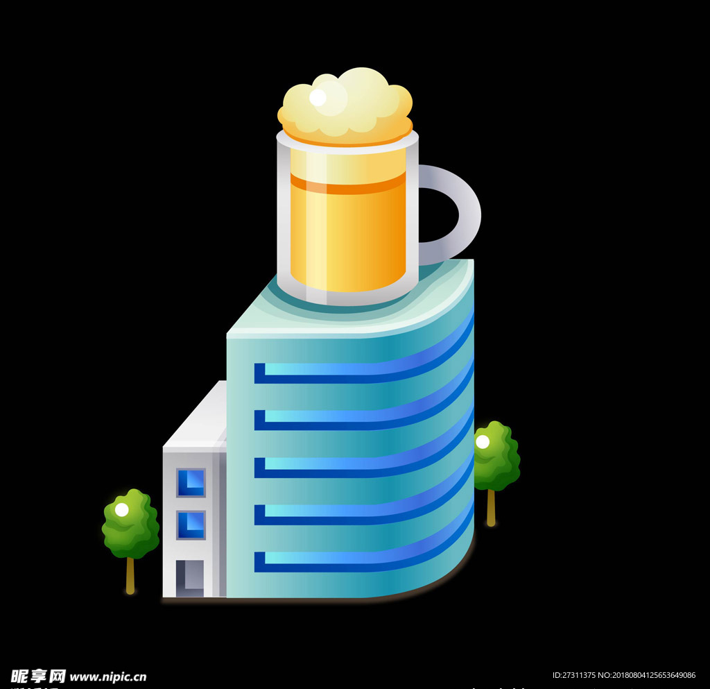 卡通建筑图片