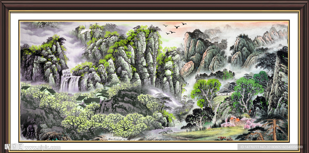 巨幅山水画