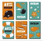 卡通海洋生物