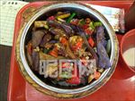 红烧茄子木桶饭