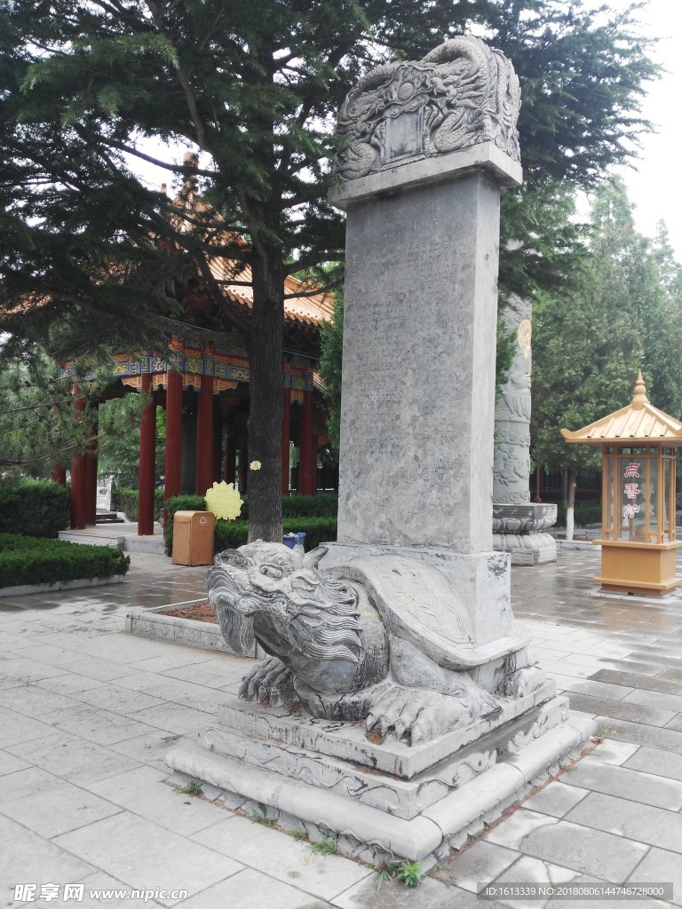 潍坊金泉寺赑屃驮石碑雕塑