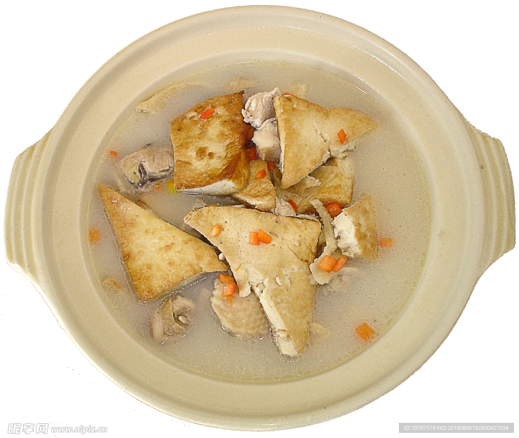 土鸡炖豆腐