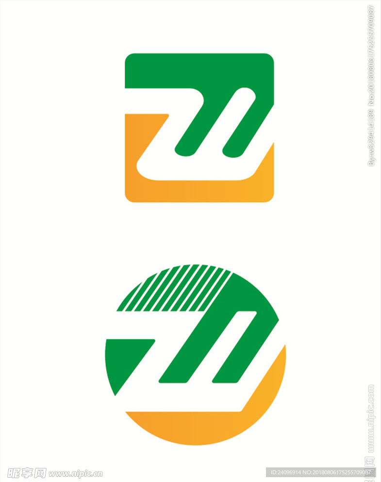 zw字母logo