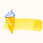 水彩清凉夏日
