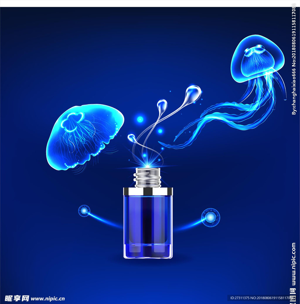 水母化妆品图片