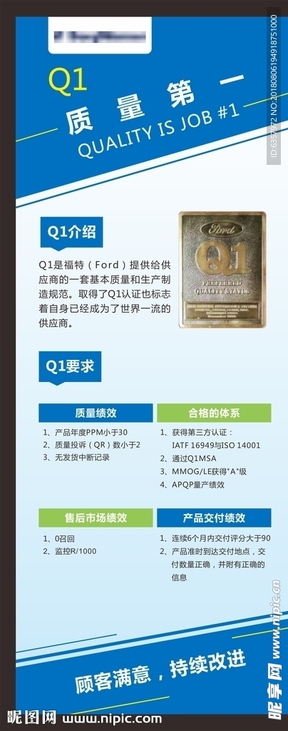 Q1 质量第一展架