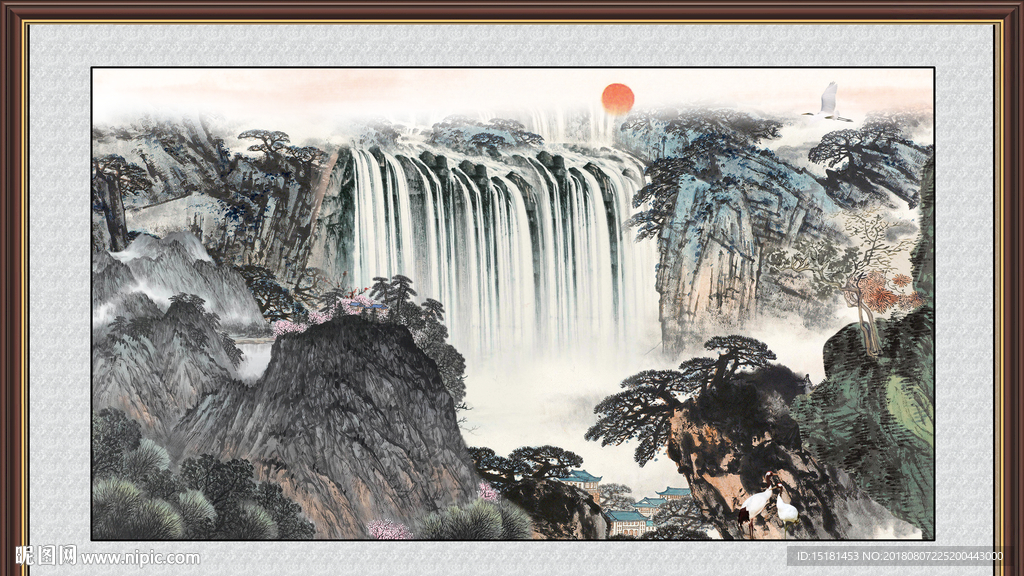 水墨国画山水