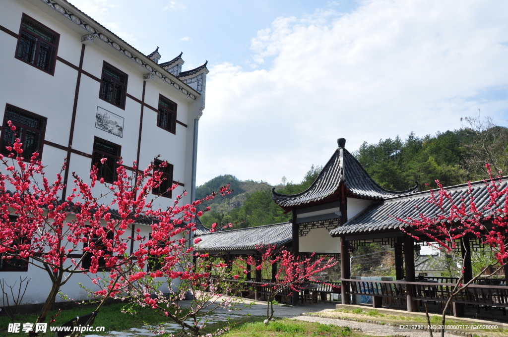 桃花冲风景 自然古建风景