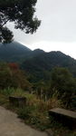 风景 河流 高山 绿山 亭子
