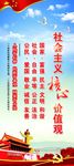 社会主义核心价值观展架