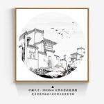 新中式装饰画晶瓷画