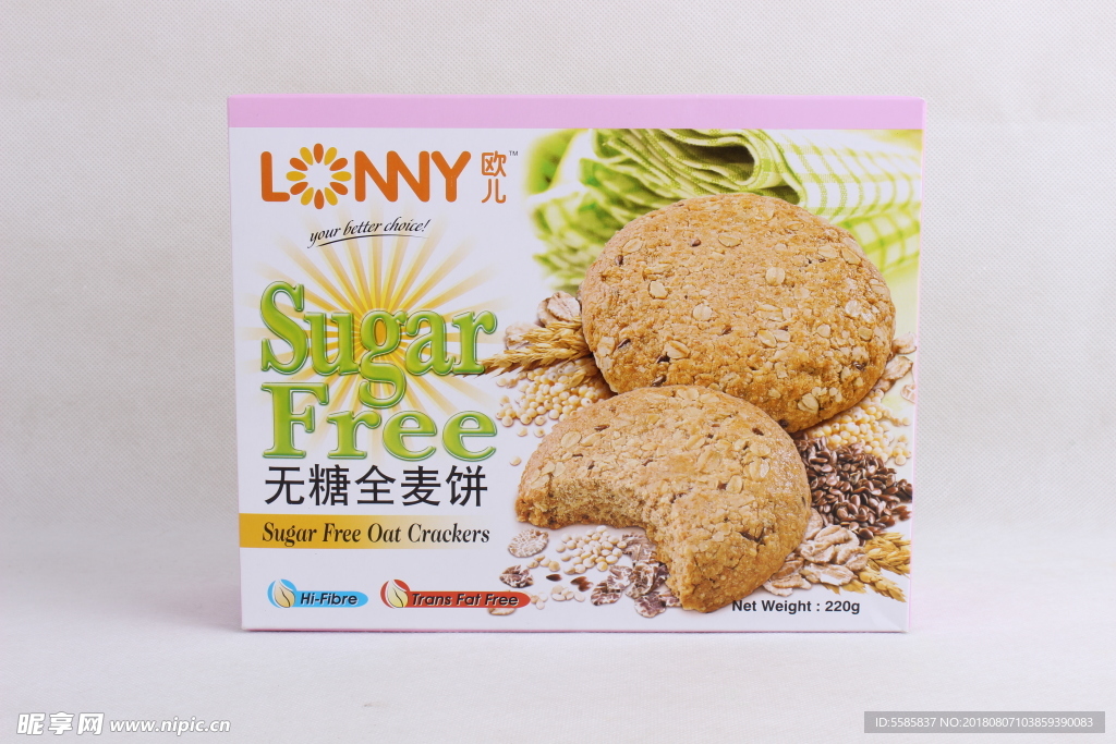 欧儿无糖全麦饼