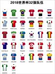 2018世界杯32强队伍球衣