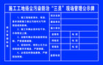 工地扬尘防治管理公示牌