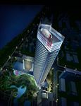 大厦夜景鸟瞰图