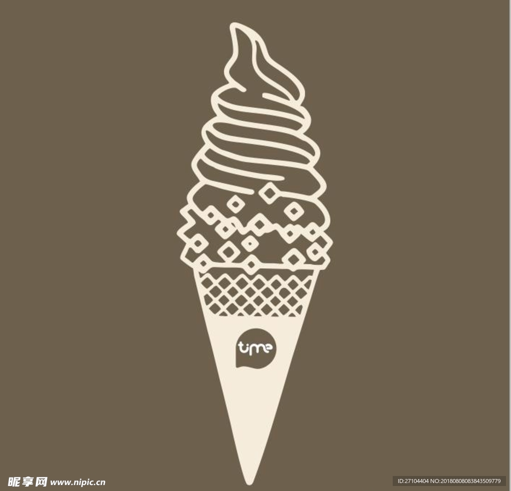 冰淇淋矢量图
