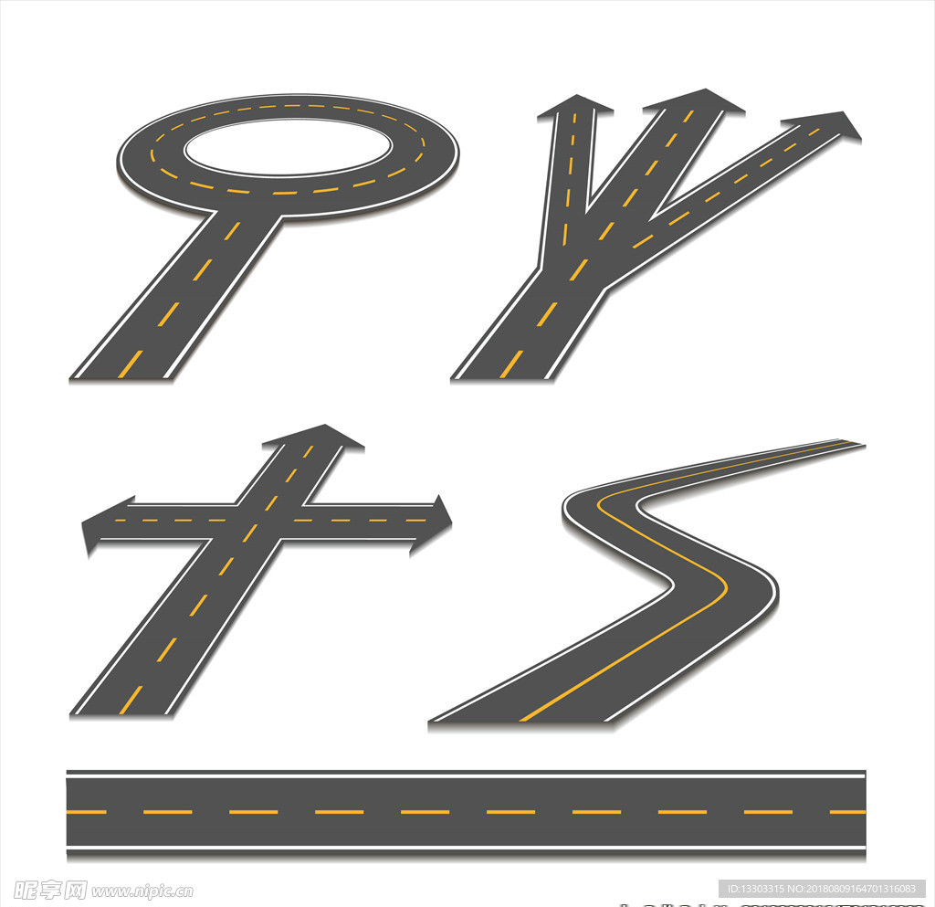 道路矢量素材