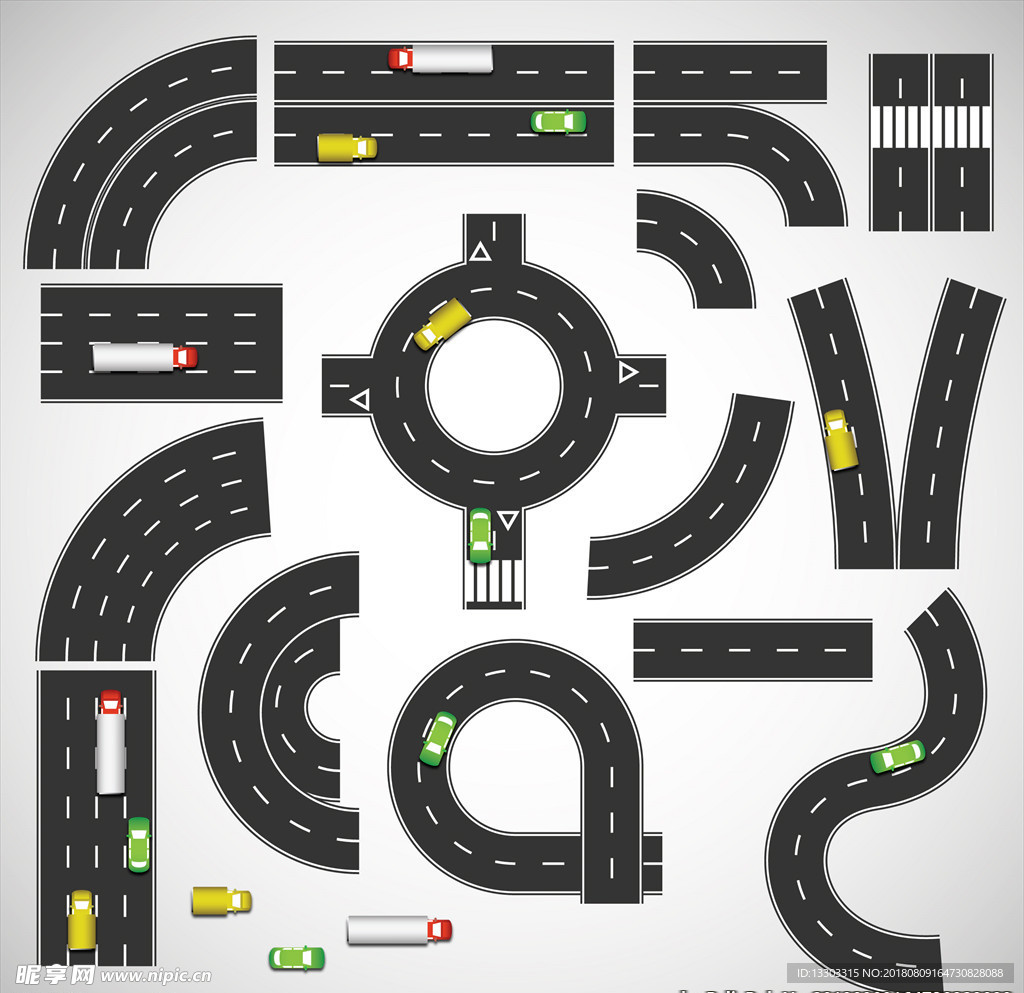 道路矢量素材