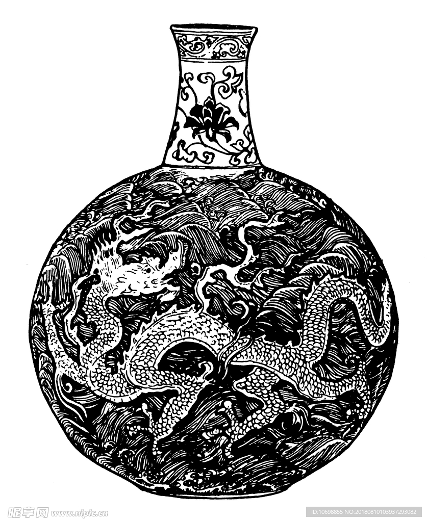 中国传统瓷瓶
