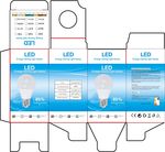 led灯泡球泡塑包铝蓝色包装图