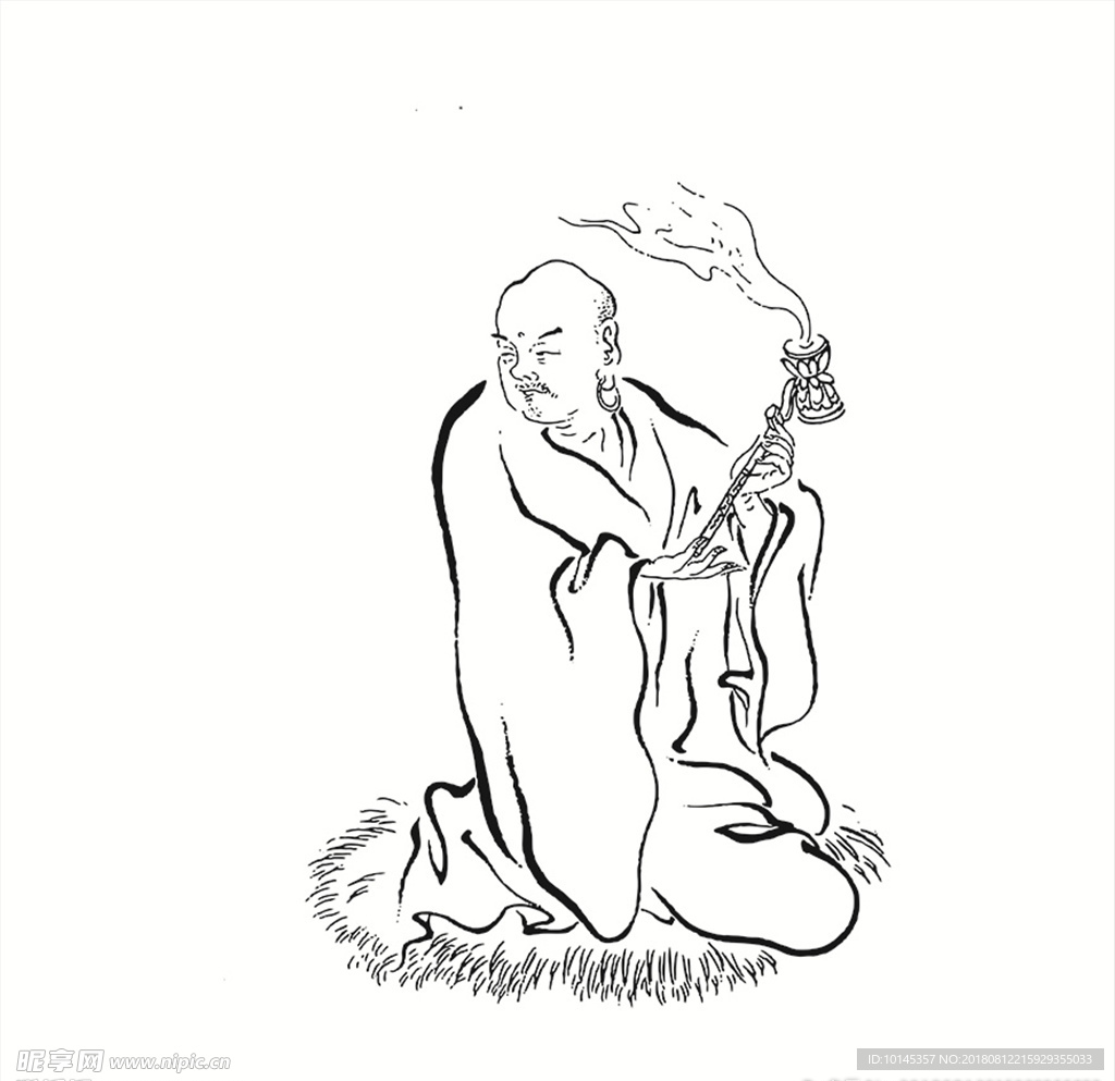 静坐罗汉