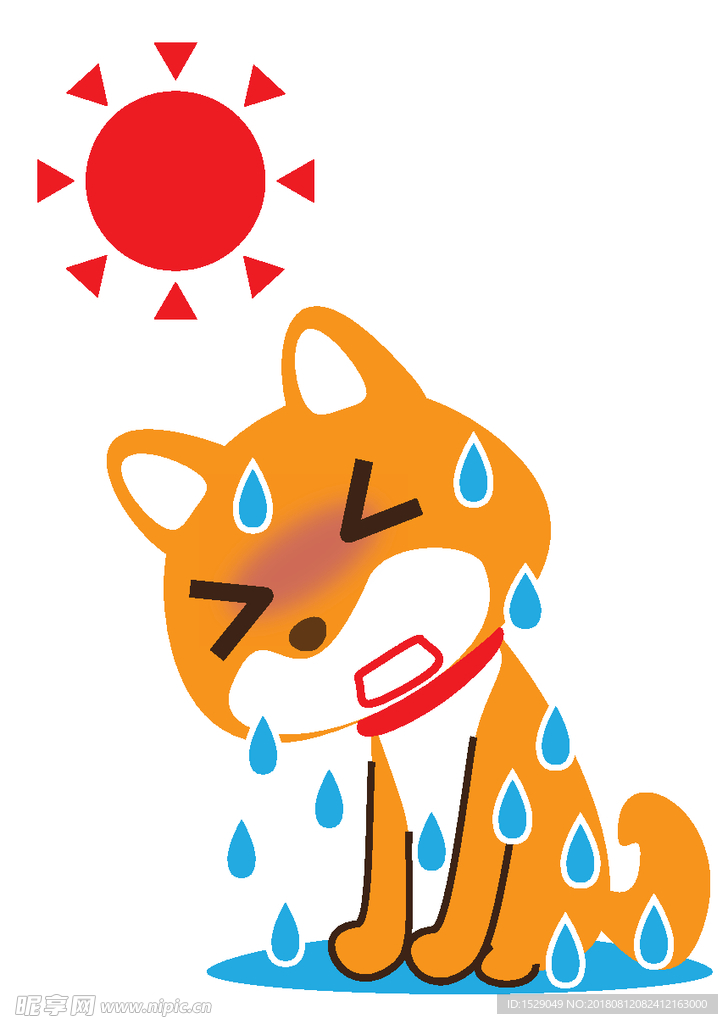 炎热夏天动物