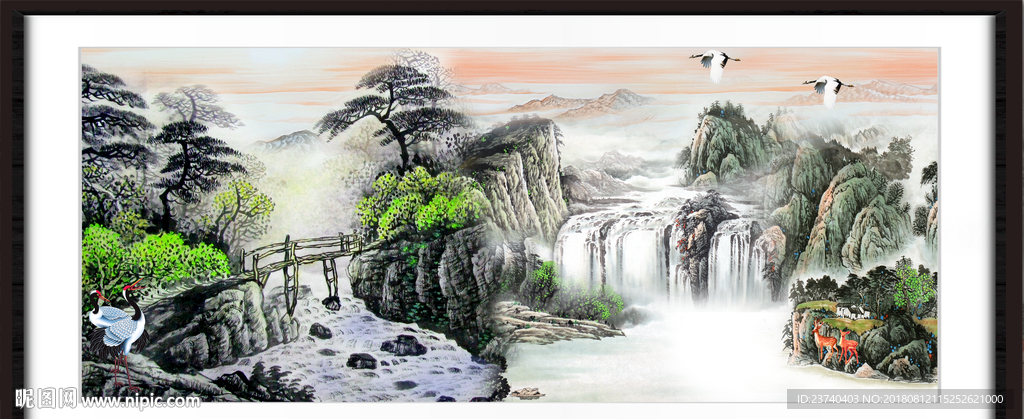 聚宝盆山水
