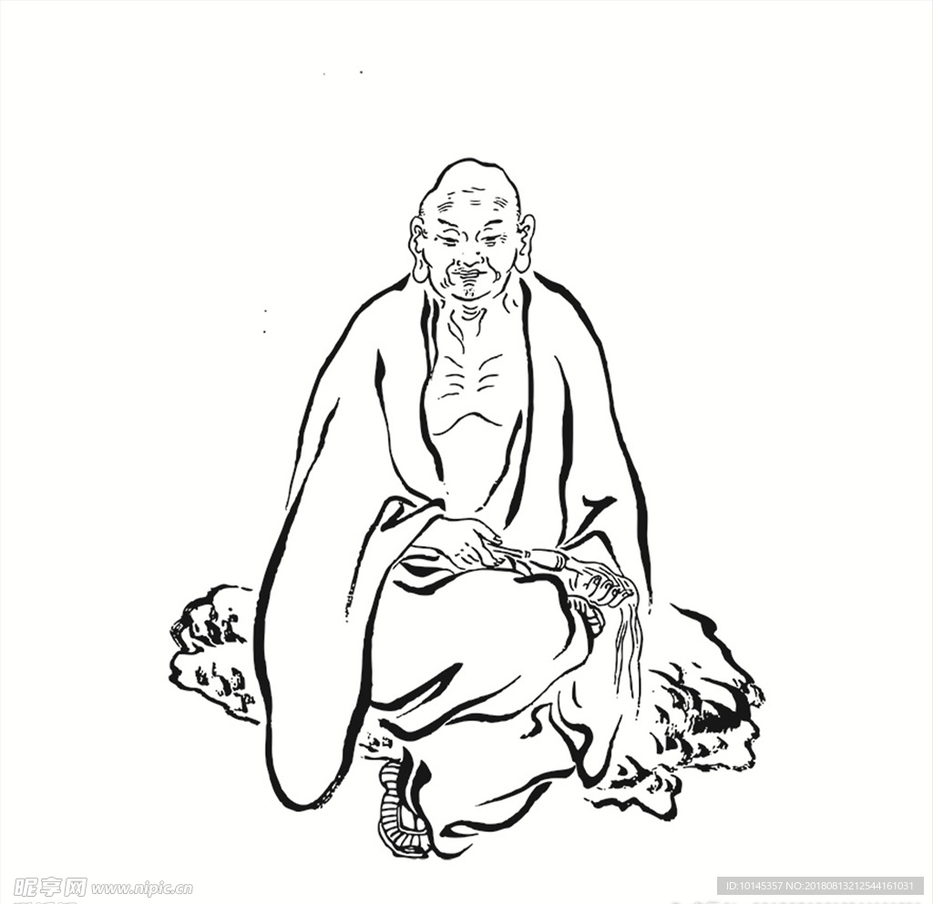 静坐罗汉