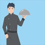 男服务员矢量素材
