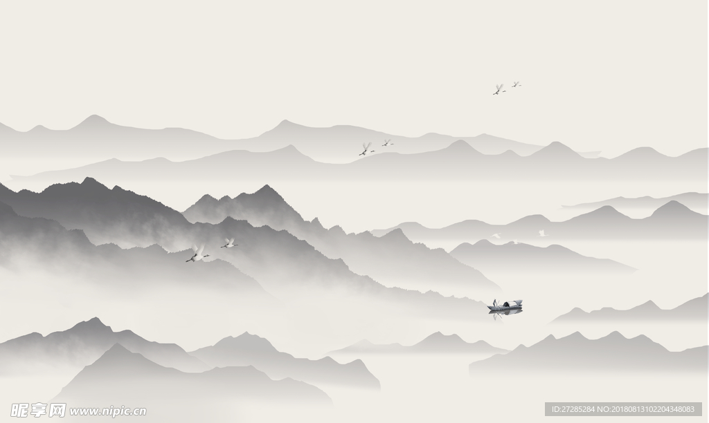 水墨山水画风景画装饰画