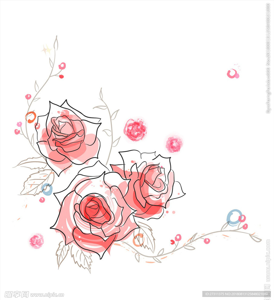 卡通花图片