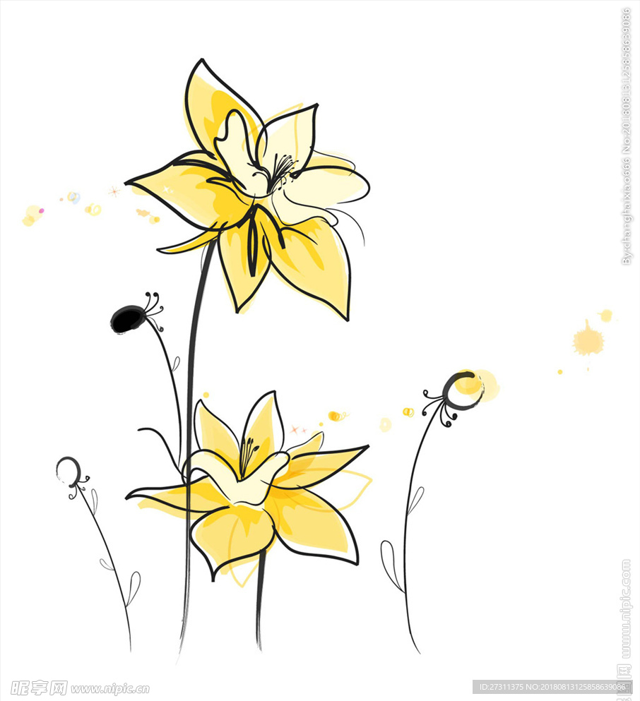 卡通花图片