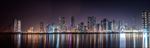 金融经济圈大城市夜景