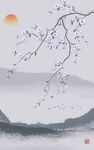 水墨花鸟装饰画