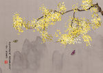 花鸟电视背景墙