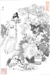 赵国经王美芳仕女泉水