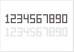 点阵字体数字