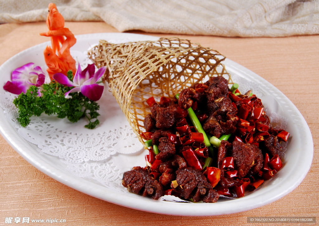 干煸鹿肉 美食 食品 烹饪