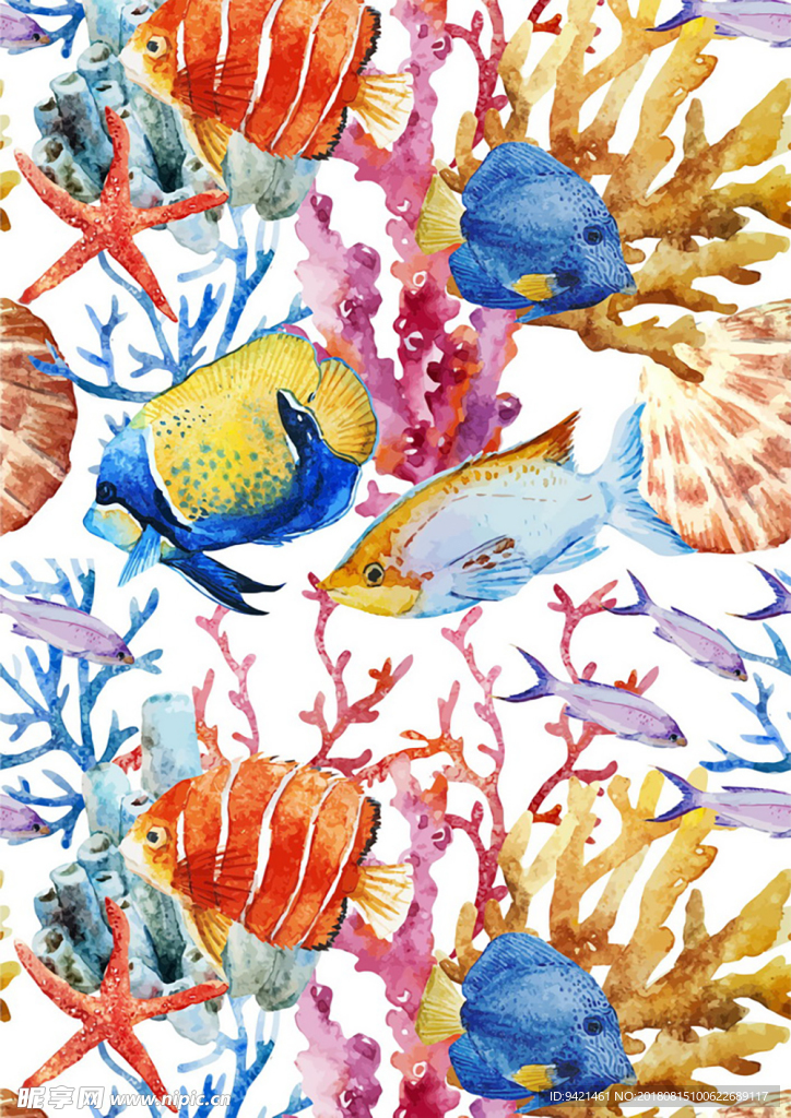 海洋印花