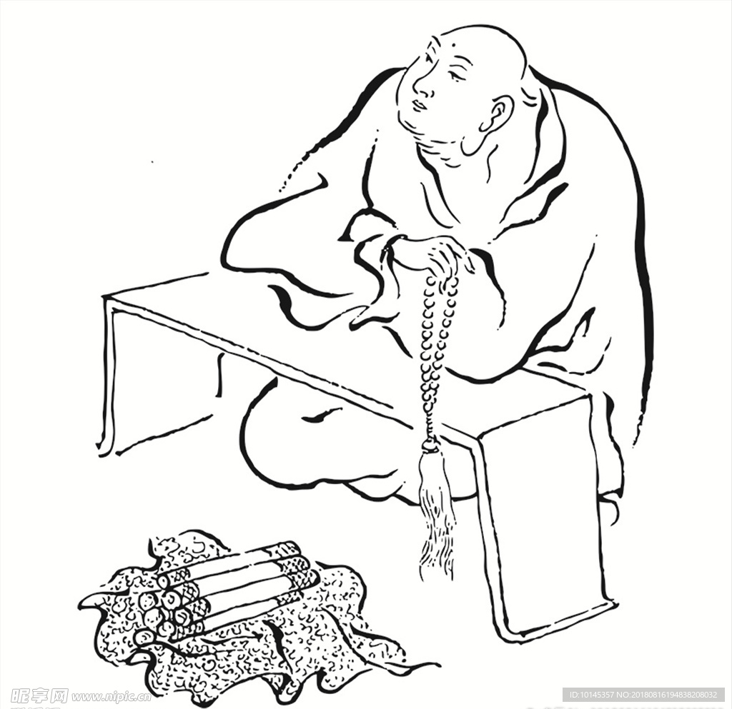 静坐罗汉