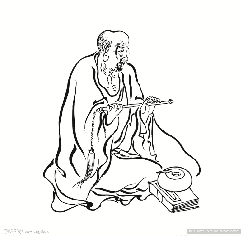 静坐罗汉
