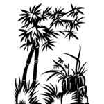 梅兰竹菊剪纸