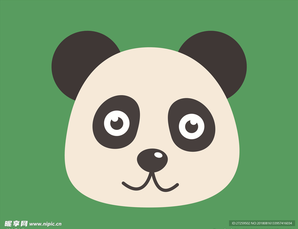 动物头像  熊猫