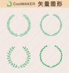 花环玫瑰花情人节花环花边框素材